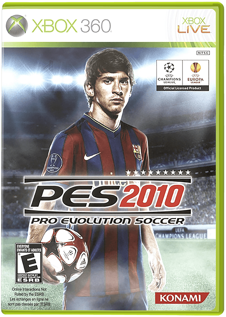 Pro Evolution Soccer 2010 box art for Xbox 360